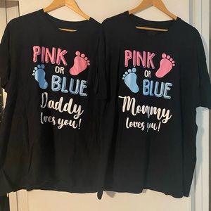 Gender reveal shirts